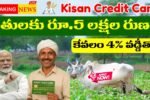 Kisan Credit Card 5 Lakhs Loan